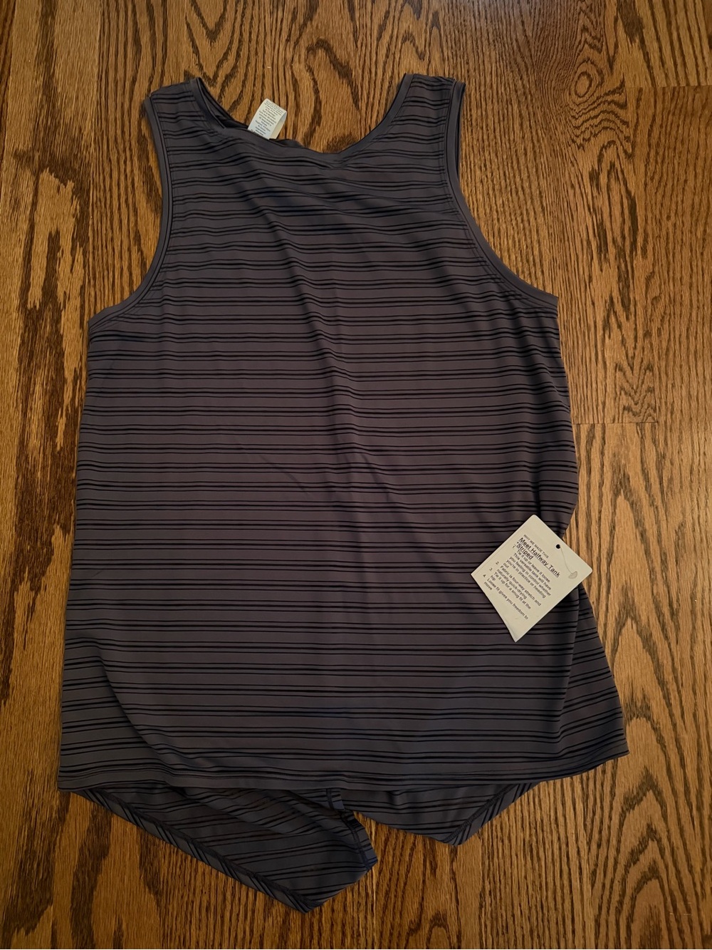 NWT Lululemon Meet Halfway Striped Tank, Sz 4